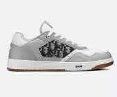 chaussures dior b27 baskets sneakers homme en cuir gris blanc 3sn272zir h165